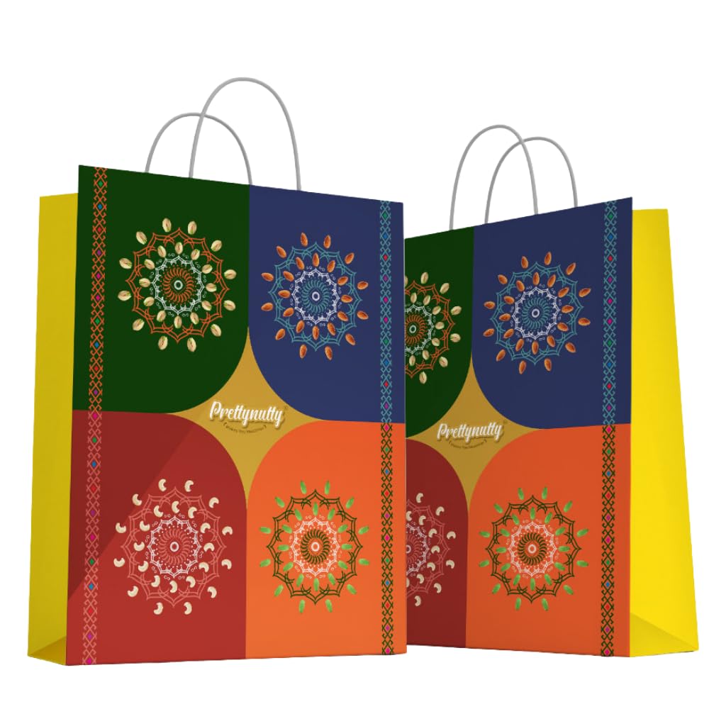 PrettyNutty Diwali Dry Fruits Gift 400g (Almonds, Cashews, Pistachios, Raisins-100 Each)
