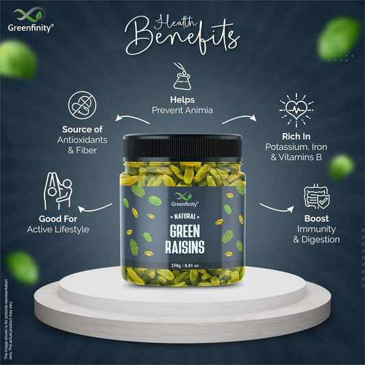 GreenFinity Premium Dry Fruit Combo (1kg) || Almonds, Cashews, Pista, Raisin (250g -Pack of 4)