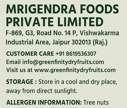 GreenFinity Fresh Almonds 500g