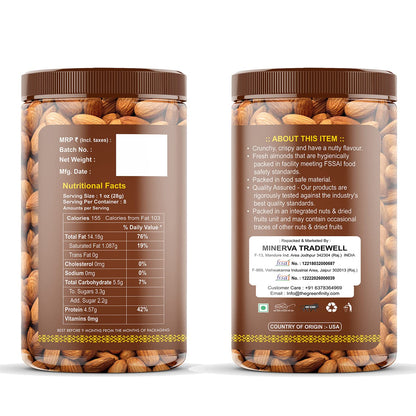GreenFinity Dry Fruits Combo Pack- Almonds and Cashews -250g (Pack of 2)