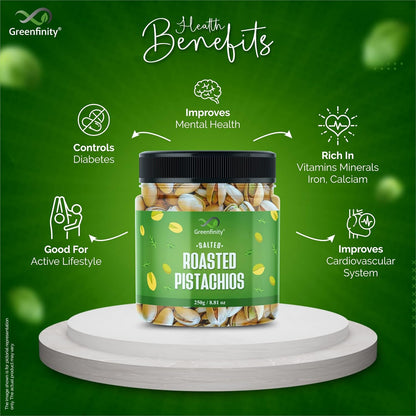 GreenFinity Premium Dry Fruit Combo (1kg)  ||  Almonds, Cashews, Pista, Raisin (250g -Pack of 4)