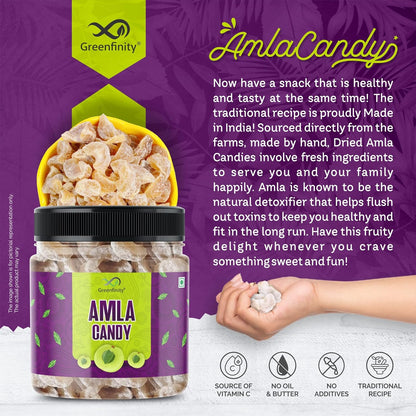 Greenfinity Dried Amla Candy - 250G (Pack Of 2)