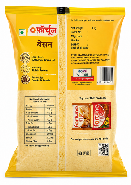 Fortune 100% Chana Dal Besan