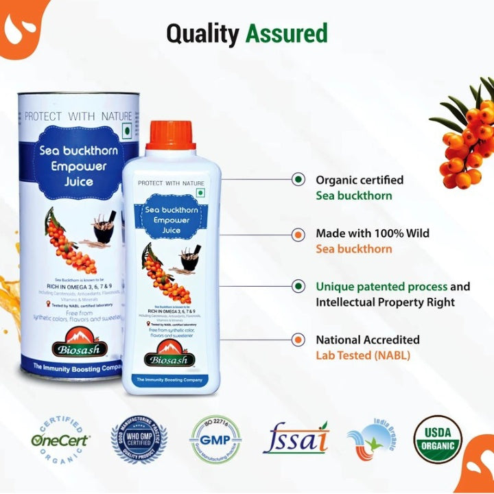 Sea Buckthorn Empower Juice Boost Energy