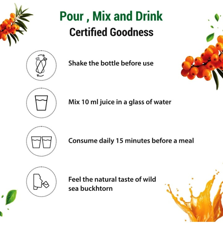 Sea Buckthorn Empower Juice Boost Energy